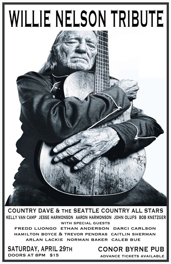 Willie Nelson Tribute/Birthday Party w/Country Dave and Friends 4/29