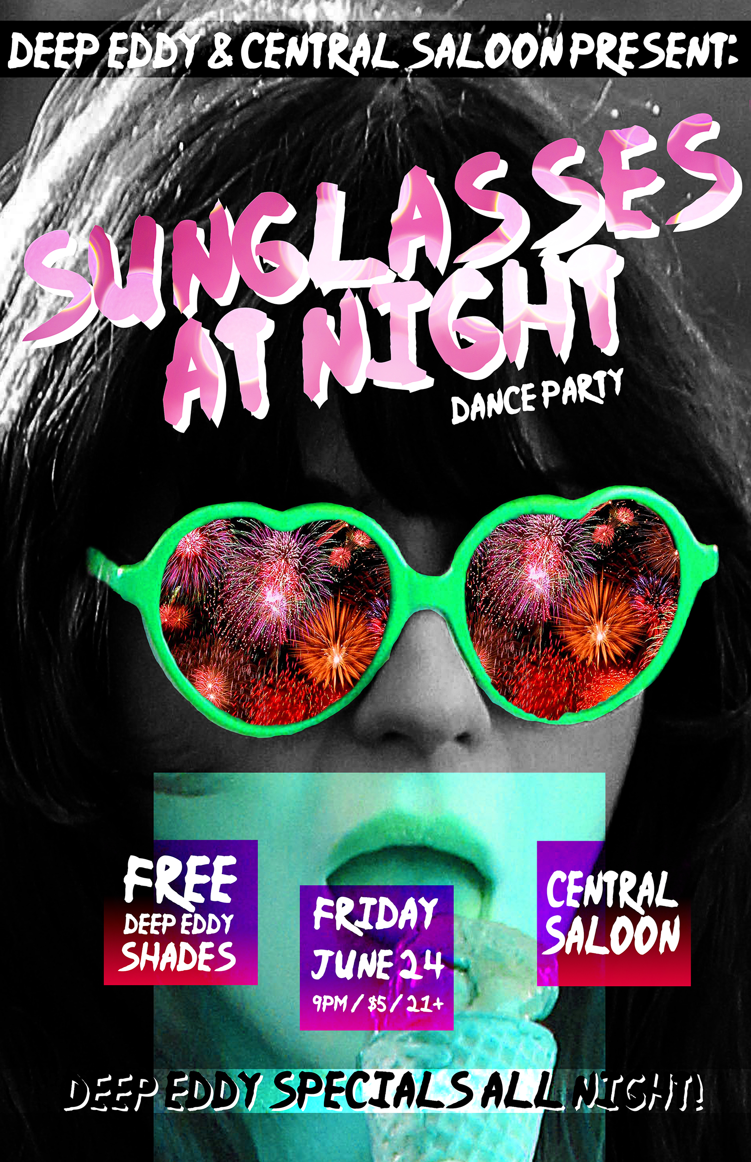 Sunglasses At Night Dance Party Tickets The Central Saloon Seattle