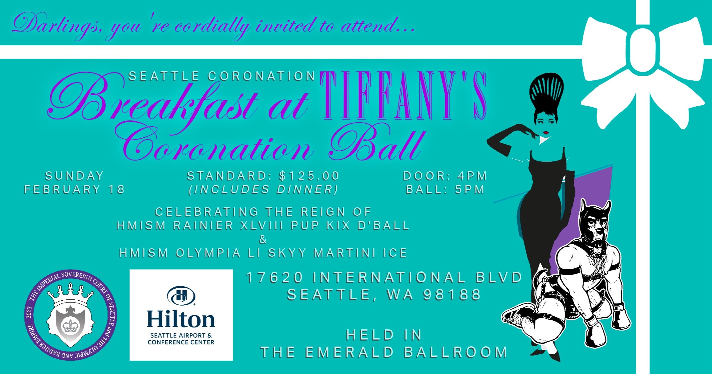 Seattle 2024 Coronation Ball Breakfast at Tiffany's Ala Carte