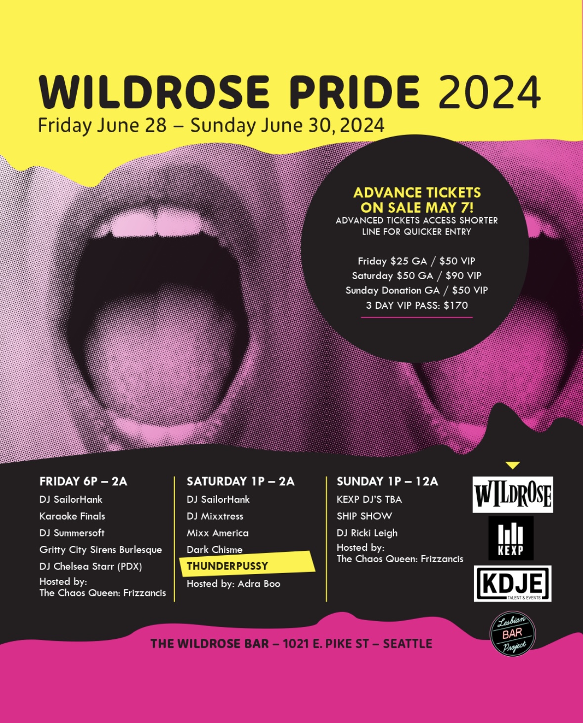 Wildrose Pride 2024 Tickets Wildrose Seattle, WA Fri, Jun 28 at