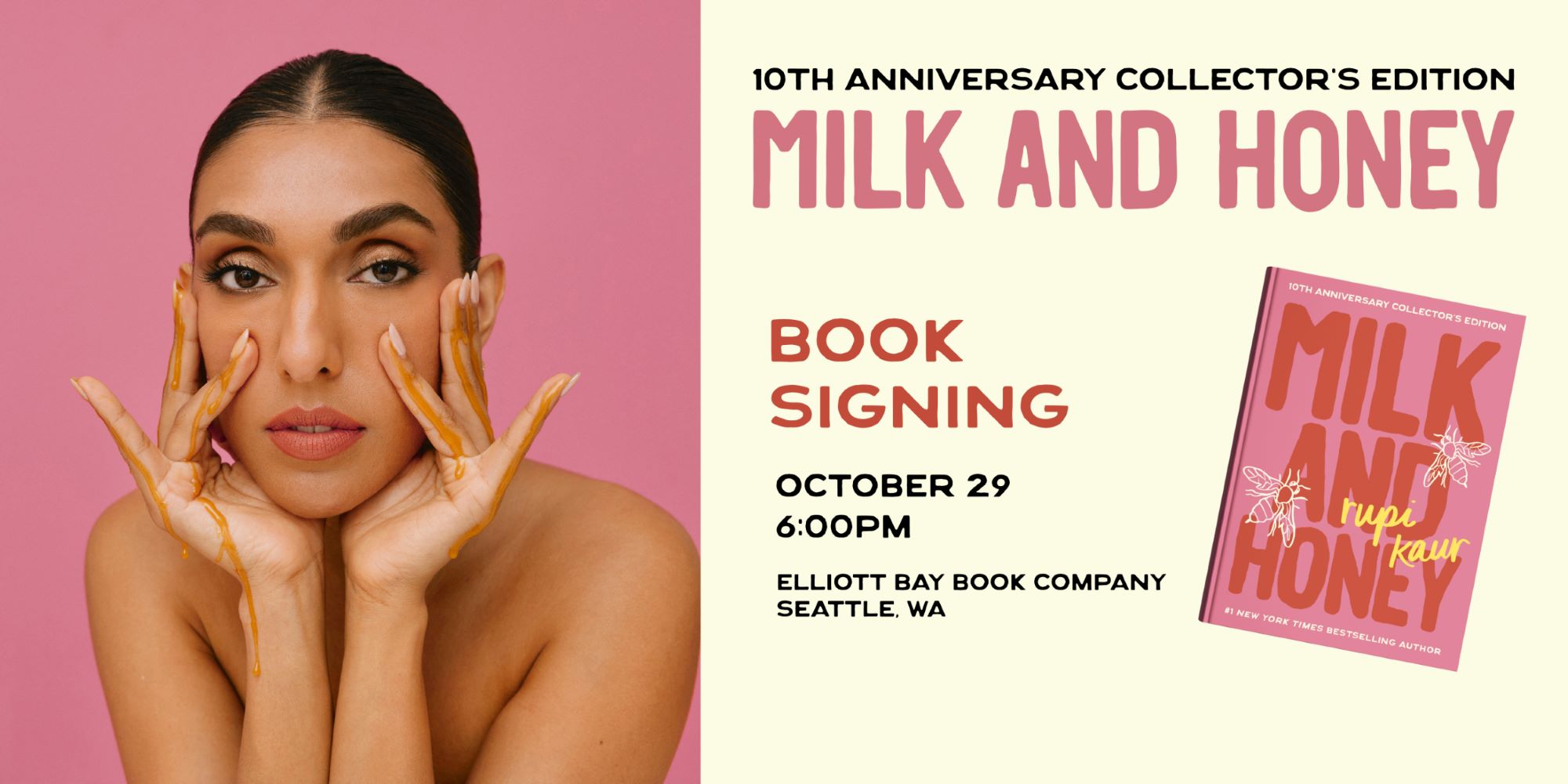 Rupi Kaur, 10 Years of MILK AND HONEY Tickets | Elliott Bay Book