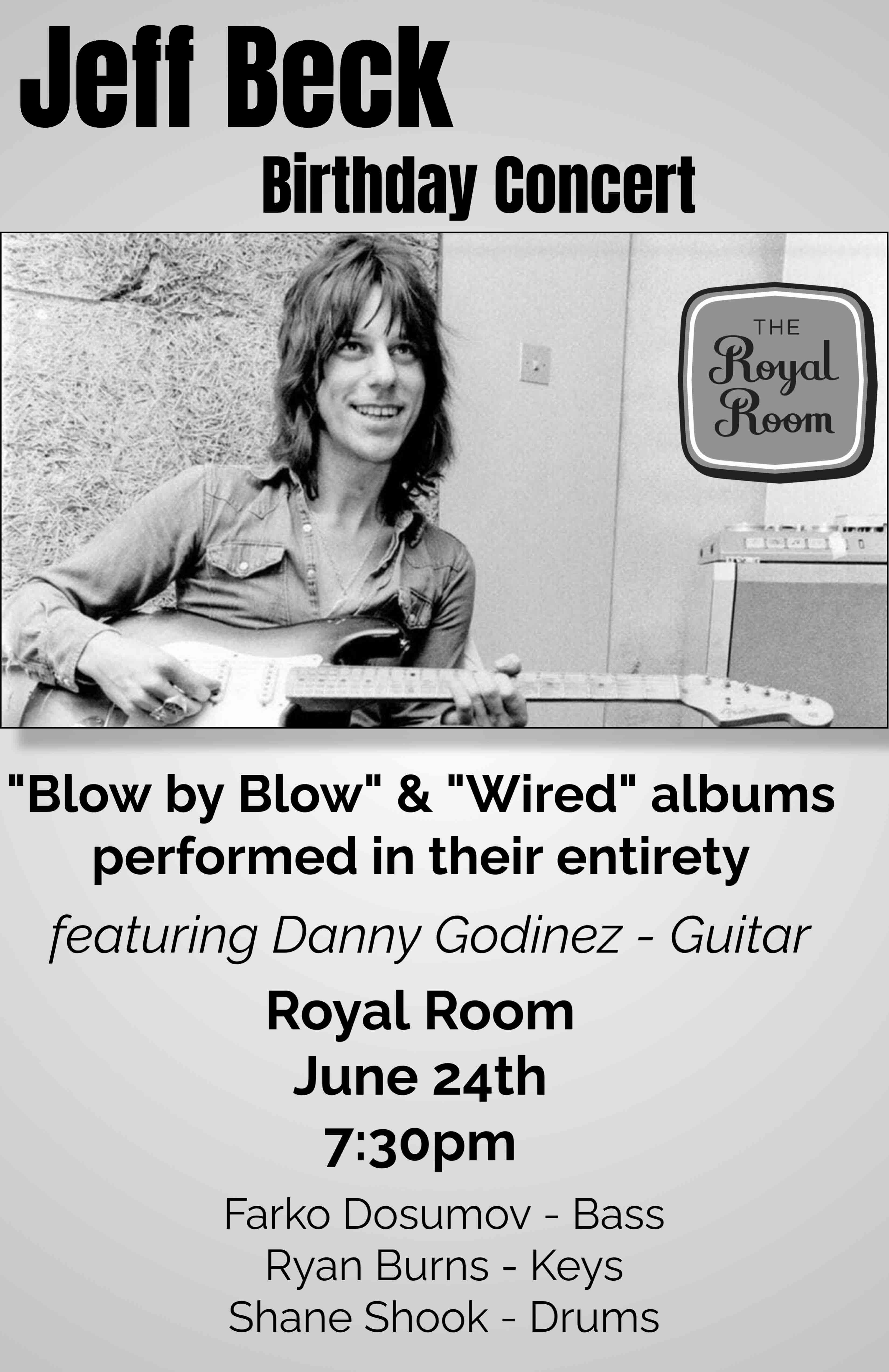 Jeff Beck Birthday With Danny Godinez Tickets | Royal Room