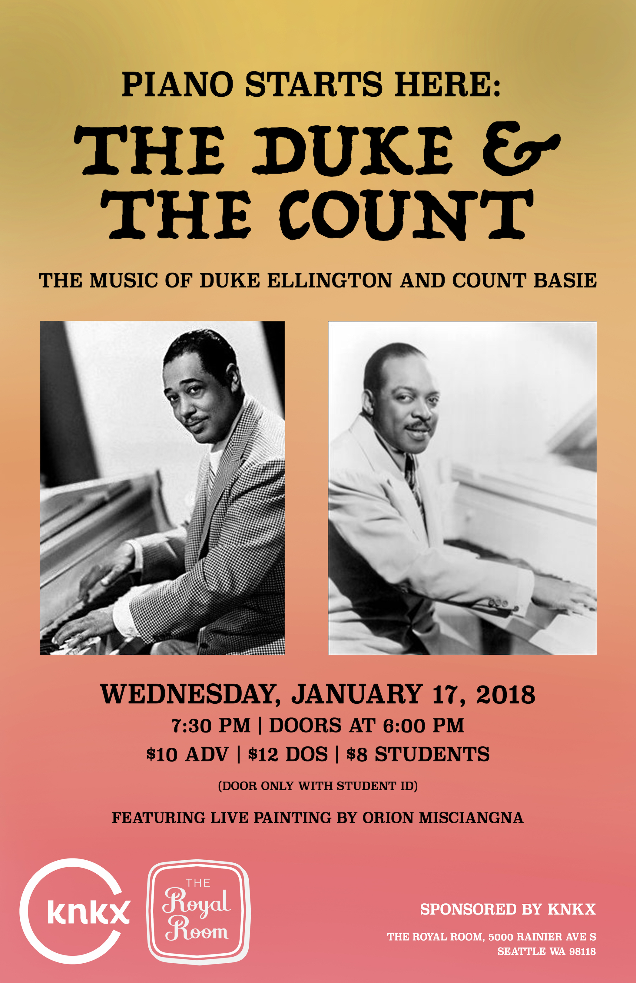 Piano Starts Here: The Duke and the Count The Music of Duke Ellington Piano Starts Here: The Duke and the Count The Music of Duke Ellington